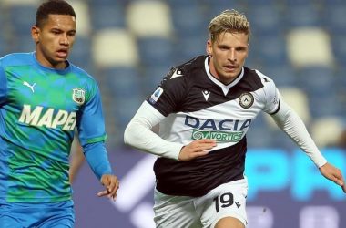 udinese e sassuolo in azione