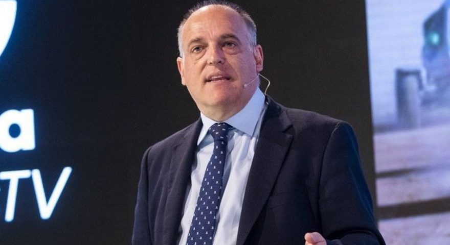 Tebas in conferenza stampa
