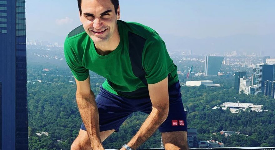 Federer in posa per uno spot