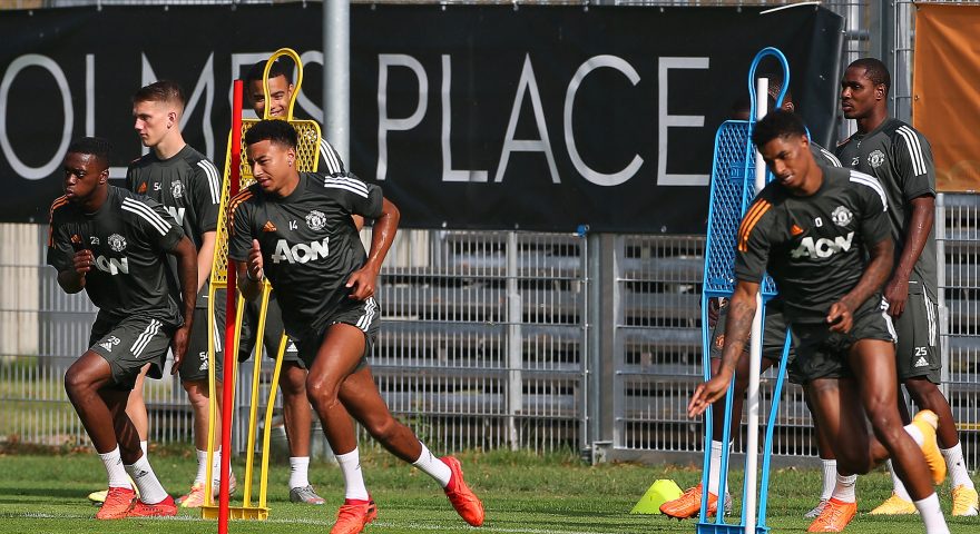 Man utd in allenamento