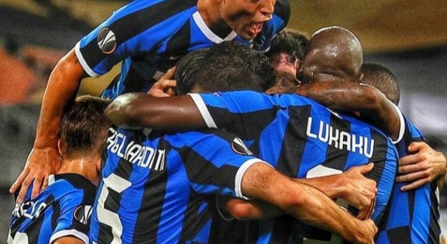 esultanza di gruppo inter