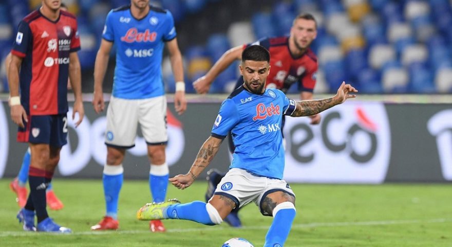 Il Napoli batte il cagliari nel posticipo di Serie A