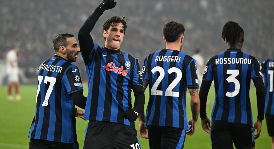 STUTTGART, GERMANY - NOVEMBER 06: Nicolo Zaniolo of Atalanta celebrates scoring his team's second goal during the UEFA Champions League 2024/25 League Phase MD4 match between VfB Stuttgart and Atalanta BC at Stuttgart Arena on November 06, 2024 in Stuttgart, Germany. (Photo by Christian Kaspar-Bartke - UEFA/UEFA via Getty Images)